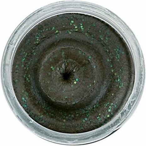 Berkley Powerbait Foreldeeg Glitter Troutbait Sinking Black Zwart 50gr goudvoorn